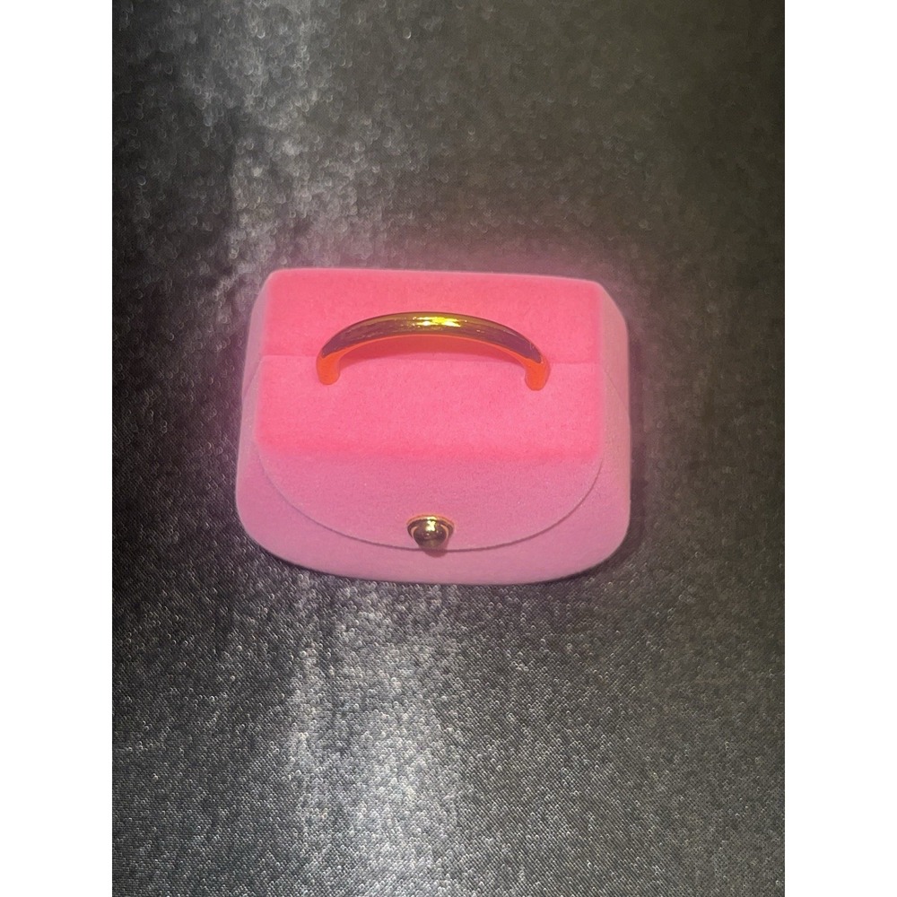 Vintage Hot Pink Velvet Purse Ring Box - Picture 3 of 10